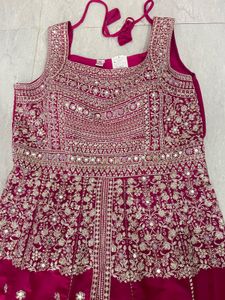 New Pink Rose Colour Full Set Dress