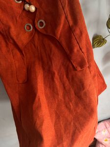 Rust Sleeveless Dress