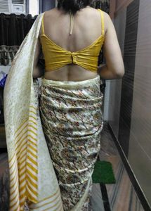 Sarees with stitched blouse
