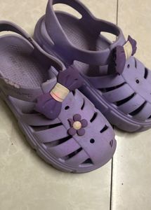 Cute Purple Sandals with Bows