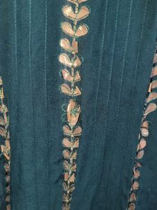 Green Kurta with Gold Embellishments