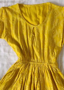 🔴 Clearance Sale🔴 Yellow Short Kurti /Dress