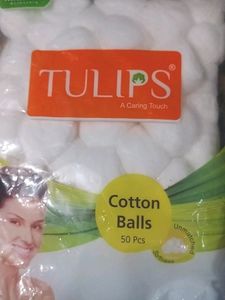 Tulips Cotton Balls+ Brush Holder
