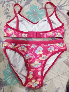 Floral Print Bra &amp; Panty Set