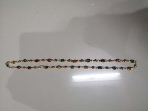 Multicolor Gemstone Gold Plated Necklace