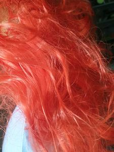 Vibrant Red Curly Wig
