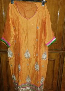 Embellished  suit with dupatta