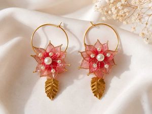🌺Floral Resin Earing 🌺