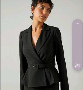 korean Grey Belted Jacket