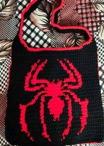 Crocheted Spider-Man Sling Bag