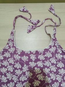New, never wear purple Floral Spaghetti Strap Top