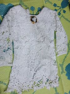 Elegant White Lace Top