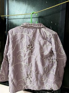 shirt with white tang top