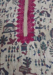 Kurta with Traditional Folk Art Print
