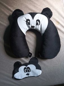 Mickey Mouse Pillow & Eye Mask