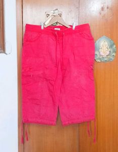 Bright Pink Cargo Shorts XL for girls/women