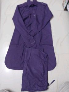 Men's Purple Kurta Set