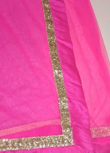 Multicolour Net Saree