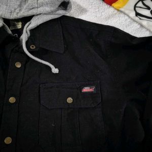 Dickies Black Hooded Work Jacket, XXL
