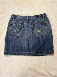 Classic Blue Denim Mini Skirt