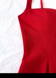 Chic Red Party Dress