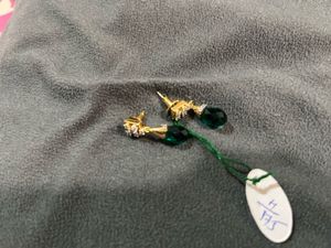 Elegant Emerald Drop Earrings