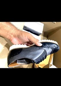 Unavera Rosch Wingtip Brogue Shoes Black
