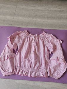 CUTECUMBER Striped Girls' Top