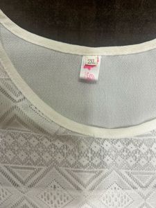 Coquette White Lace Short Sleeve Top
