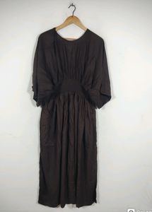 Mafe Coffee Brown Maxi Western Dress (Women's)