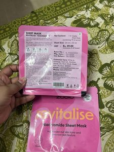 Zudio Revitalise Niacinamide Sheet Masks (2 Pcs)