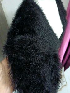 Chic Black Faux Fur Bolero Jacket