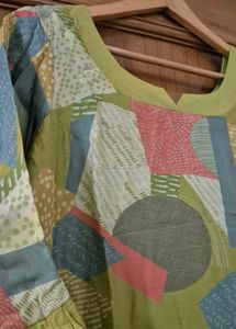 Unique Patchwork Print Kurta