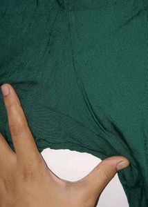 Green Kurti And Straight Pant