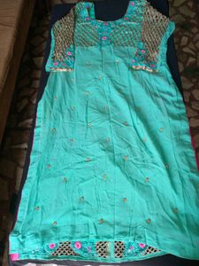 3Set Kurta Heavy Dupatta With Pant Type Plazo😍✅