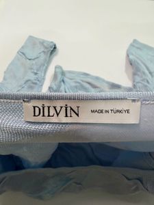 Light Blue One shoulder Top