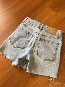 Light Wash Denim Cutoff Shorts