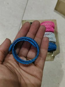 Set of 12 Colorful Coil Bangles