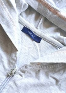 Gray Full-Zip Hoodie