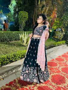 Elegant Teal Lehenga Choli Set