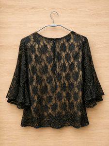 Black &amp; Gold lace top