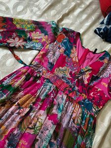 Vibrant Floral Maxi Dress