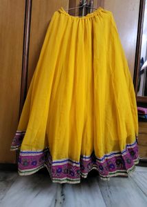 Beautiful Yellow Lengha