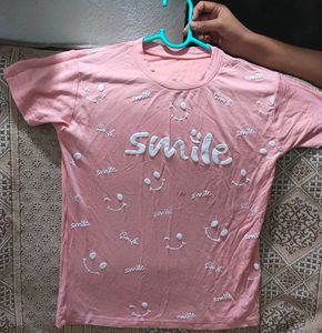 Pink Smile Graphic T-Shirt. Price Dropped