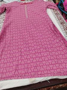 Beautiful Pink Printed Kurta