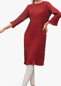 Tikhi Imli Red Kurta(only Kurta)