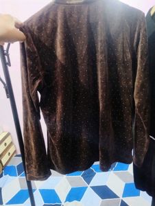 Velvet Zip-Up Jacket
