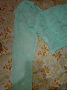 Stylish Mint Puff Sleeve Top