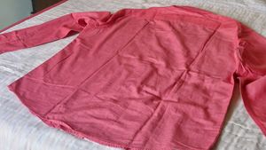 Men's Pink Long Sleeve Shirt