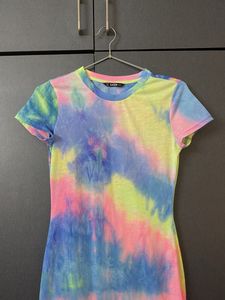 SHEIN Tie-Dye Bodycon Mini Dress